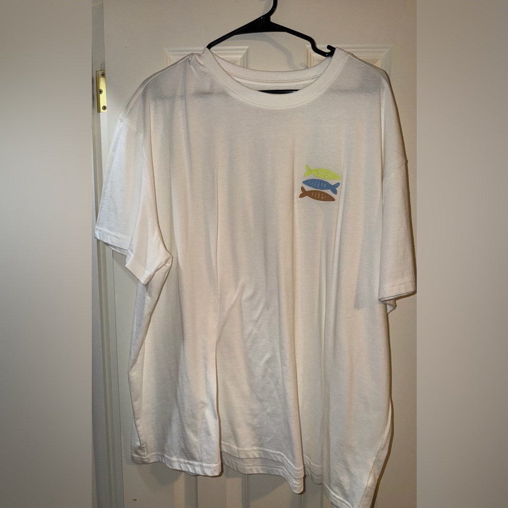 Goodfellow & Co White Tee with Fish Graphic